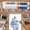 48-Piece Art Pencil Set with Oil-Based, Water-Soluble & Sketching Pencils - Image 2
