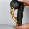 Bronze Sisyphus Sculpture – Heavy Ball Struggler Statue, Modern Resin Office & Living Room Decor - Image 7