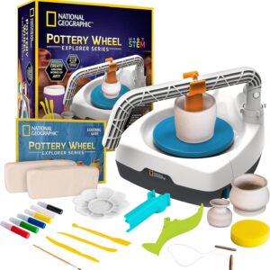 Pottery Wheel for Kids – Complete Beginner Kit with Clay, Tools & Apr