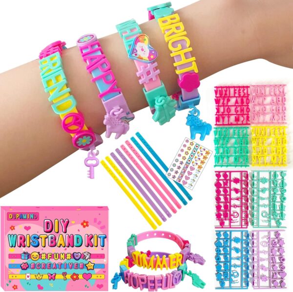 DIY Friendship Bracelet Kit for Girls – Jewelry Making with Charms & Stickers – Gifts for Ages 5–12