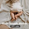 3-Pack Muslin Swaddle Blankets – Soft, Breathable, 38"x40", Bright Colors - Image 3