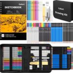 176-Piece Art Supplies Sketching Kit with Sketchbook & Assorted Pencils