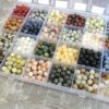 960pcs Natural Stone Beads, 6mm 24 Colors Genuine Gemstones for DIY Bracelet and Jewelry Making - Image 4