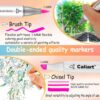 51-Color Dual Tip Alcohol Brush Markers – Art Markers for Drawing, Lettering & Gifts - Image 7