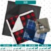 Plaid Sherpa Dog Blanket – 40"x60", Reversible & Washable, Taupe - Image 4
