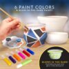 Pottery Wheel Refill Kit – 2 lbs Air Dry Clay, 30 Tools, Gemstone Chips & Paints - Image 4