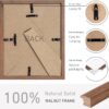 8x10 Walnut Picture Frame Set of 4 - Handcrafted with 5x7 Mat, Wall or Tabletop Display - Image 6