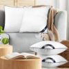 Pack of 4 Throw Pillow Inserts - 18x18 Inches Decorative Cushions for Sofa, Bed, Couch - Image 3
