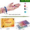 1350 Pcs Glass Beads Bracelet Making Kit – 48 Colors 8mm Crackle Beads for Jewelry & Friendship Bracelets - Image 5