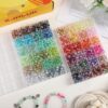 1350 Pcs Glass Beads Bracelet Making Kit – 48 Colors 8mm Crackle Beads for Jewelry & Friendship Bracelets - Image 3