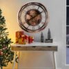 21" Moving Gear Wall Clock – Industrial Steampunk Metal Decor - Image 3