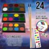 62-Piece Deluxe Wood Box Art Set – Includes Paints, Pastels, Pencils, Crayons & Sketch Pads - Image 5