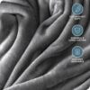 Grey Fleece Micro plush Blanket – Full/Queen, Ultra Soft & Lightweight - Image 4