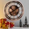 21" Moving Gear Wall Clock – Industrial Steampunk Metal Decor - Image 4