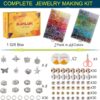 1350 Pcs Glass Beads Bracelet Making Kit – 48 Colors 8mm Crackle Beads for Jewelry & Friendship Bracelets - Image 6