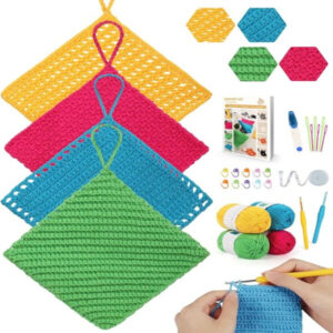Crochet Kit for Beginners, Dishcloth