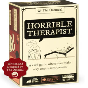 Horrible Therapist: Extra Horrible Edition – Comic Card Game for 3–8 Players, Ages 17+, 15-Minute Rounds – Perfect for Parties & Game Night