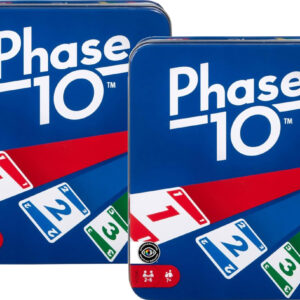 Phase 10 Card Game – Rummy-Style Fun for Kids, Adults & Families with Storage Tin