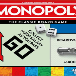 Monopoly Board Game – Classic Edition with Storage Tray & Larger Tokens, Ages 8+, 2–6 Players