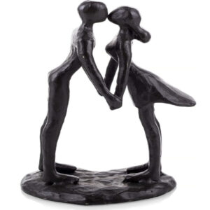 Abstract Metal Couple Figurine