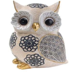 Cute White Owl Figurine – Home Decor Gift for Owl Lovers
