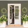 22" Spring Wreath – Daisy & Lavender Wildflower Decor for Door & Home - Image 3