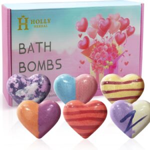 XXL Bath Bomb Gift Set – 6-Pack 4.2oz Handmade Spa Bombs with Essential Oils for Women & Men