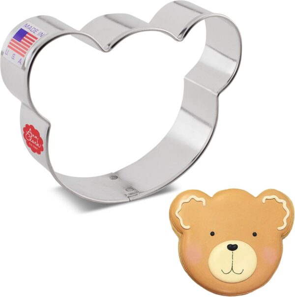 Bear Cookie & Sandwich Cutter – 3.5", Made in USA