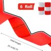 Red & White Crepe Paper Streamers – 6 Rolls (82ft Each) for Parties, Sports & Graduation Decor - Image 3