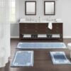 100% Cotton Bath Rug 20"x30" – Plush, Absorbent, Non-Slip, Quick Dry, Spa Style (Blue) - Image 5