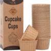 50pcs Natural Parchment Cupcake Liners – 3.5oz Heavy-Duty Baking Cups for Muffins & Desserts - Image 6