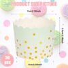 50pcs Colorful Greaseproof Baking Cups – 5oz Large Cupcake Liners for Weddings, Parties & Events (D) - Image 7