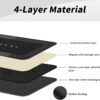 3-Piece Absorbent Bath Mat Set – Quick Drying, Non-Slip, Rubber Backed (Black, Various Sizes) - Image 5