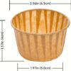 50pcs Natural Parchment Cupcake Liners – 3.5oz Heavy-Duty Baking Cups for Muffins & Desserts - Image 5