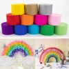 Crepe Paper Streamers – 12 Rolls (984ft) in 12 Colors for Rainbow, Party & Wedding Decor - Image 2