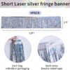 Laser Silver Tinsel Garland – 4-Pack (12ft) for Party & Holiday Decor - Image 4