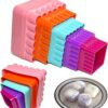5-Pack Square Cookie & Biscuit Cutter Set – Double-Sided Plastic, Multi-Size, Random Colors - Image 5