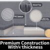Bath Mat Rug 24"x17" – Soft, Thick, Non-Slip, Quick Dry, Machine Washable (Grey) - Image 2
