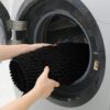3-Piece Striped Black Bath Rug Set – Ultra Soft, Non-Slip, Absorbent Chenille Mats for Bathroom & More - Image 2
