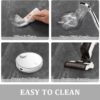 3-Piece Rubber Bath Rug Set – Non-Slip, Absorbent, Quick Dry, Thin Design Fits Under Door (Dark Grey) - Image 2