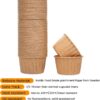 50pcs Natural Parchment Cupcake Liners – 3.5oz Heavy-Duty Baking Cups for Muffins & Desserts - Image 3