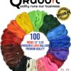 100-Pack 12" Extra Thick Latex Balloons – Assorted Rainbow Colors for Weddings & Parties - Image 2