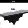 Bat Wall Shelf – Black Floating Shelves with 3 Hooks for Goth, Halloween, or Bedroom Décor - Image 3