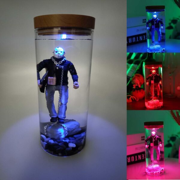 Jason Voorhees Horror Lamp – 2025 Water Lamp & Movie Décor Gift for Halloween or Christmas