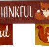 Grateful Thankful Blessed Wood Block Signs – 3-Piece Fall Decor Set - Image 2