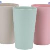 Wheat Straw Unbreakable Cups – 5-Pack 20oz Reusable Tumblers - Image 4