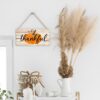 Thankful Autumn Pumpkin Wood Sign – 12" x 6" Rustic Fall Wall Decor - Image 4