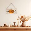 Thankful Autumn Pumpkin Wood Sign – 12" x 6" Rustic Fall Wall Decor - Image 5