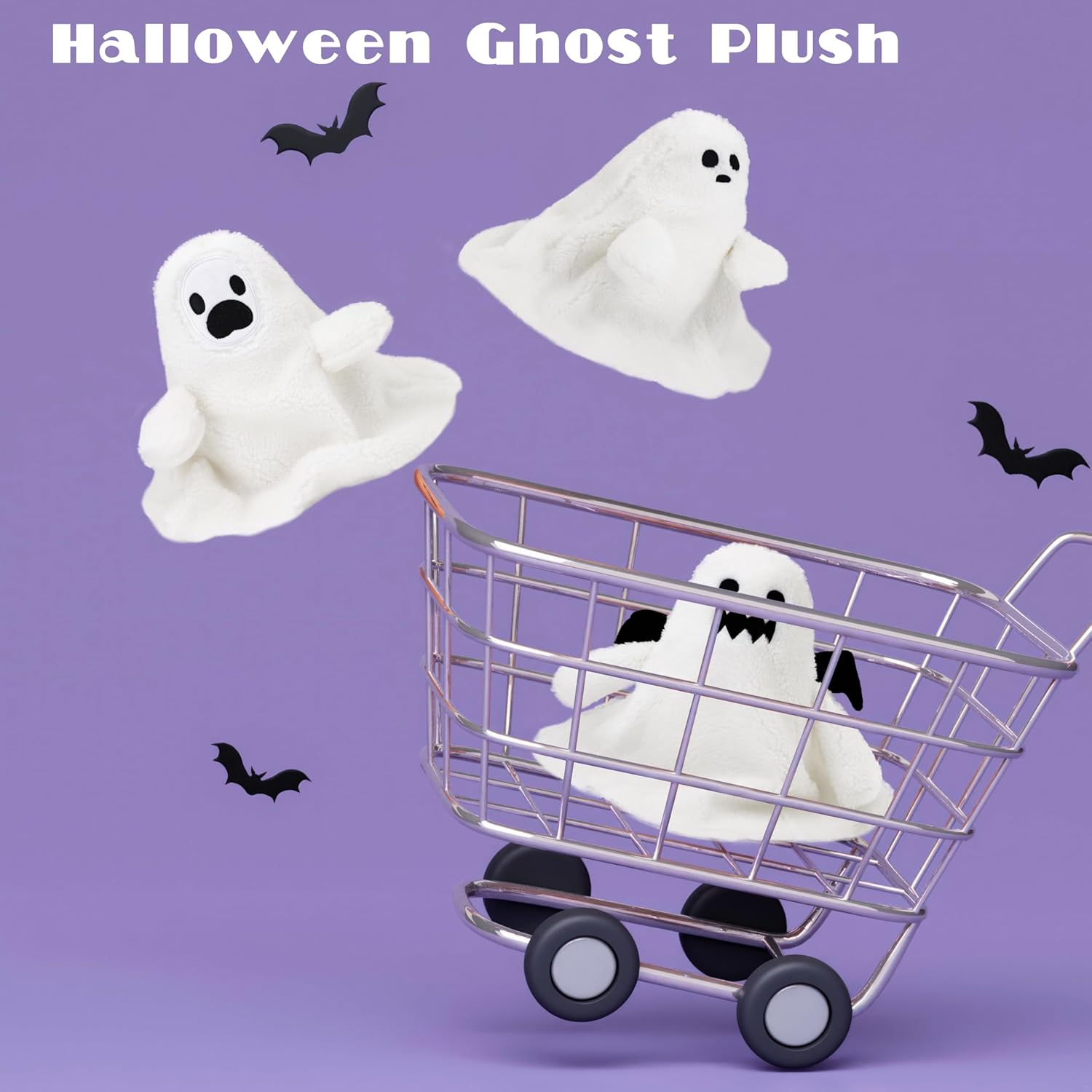 2024 Halloween Ghost Plush – Soft Ghost Pillow for Spooky Home & Party Décor - Image 5