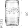 8 Tumbler Glass Cups – 20oz Mason Stemless Glasses for Water, Beer, Juice & Everyday Use - Image 3